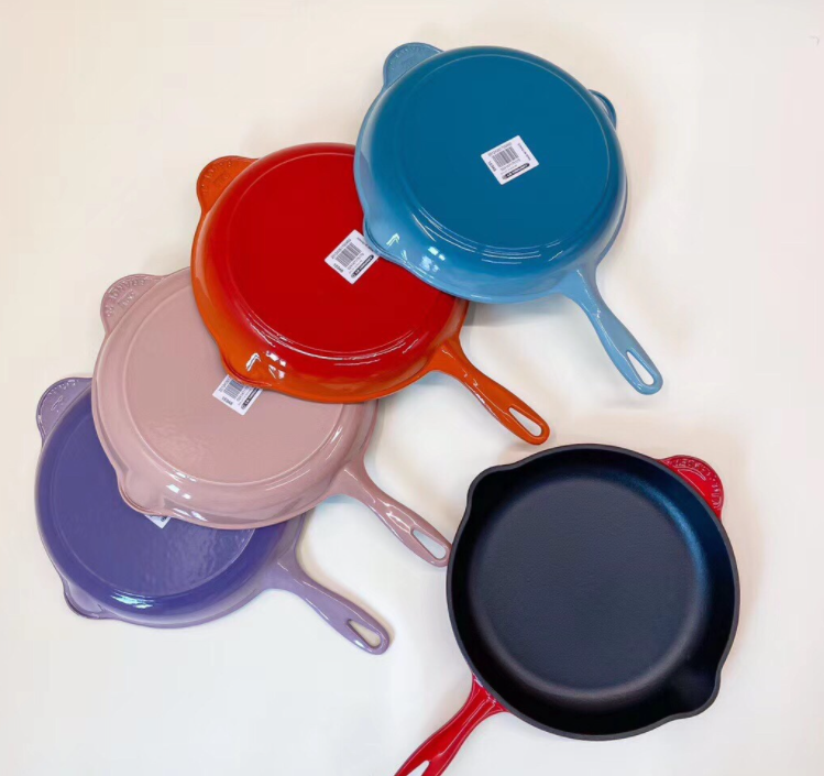 Enamel Cast Iron Round Frying Pan