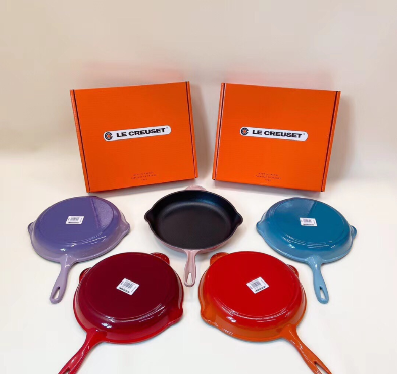 Enamel Cast Iron Round Frying Pan