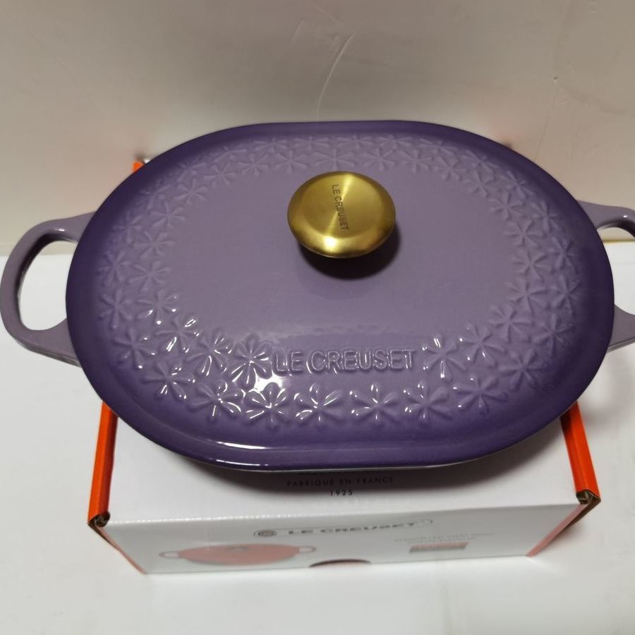 Oval Cast Iron Pot Enamel Pot Track Pot Gardenia