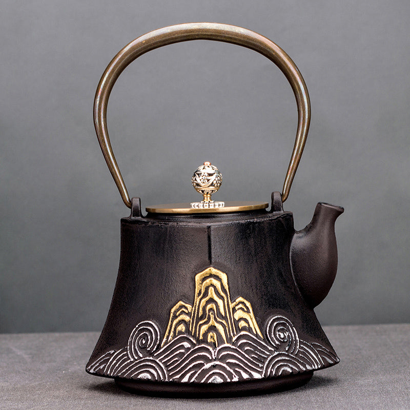 Uncoated cast iron pot handmade iron pot