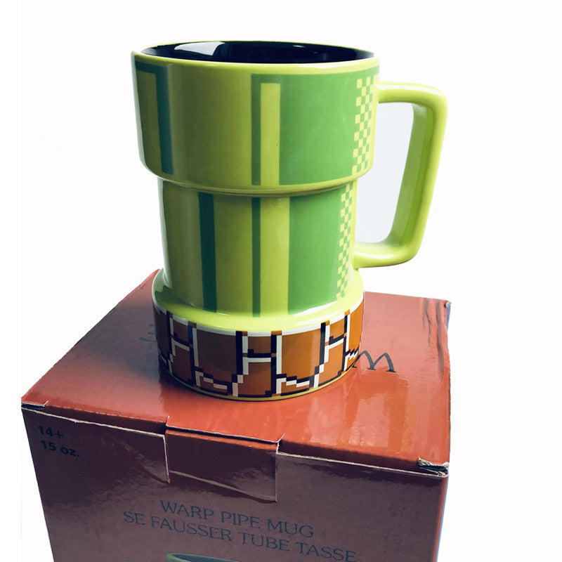 Pixel Cartoon Sewer Mark Coffee Cup