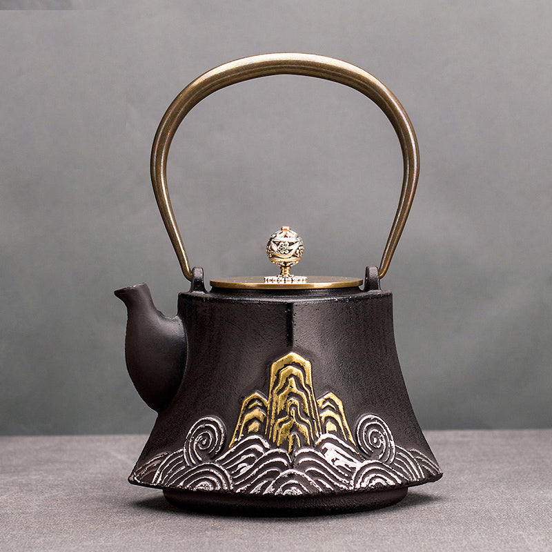 Uncoated cast iron pot handmade iron pot