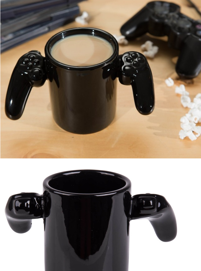 Fancy game handle cup GAME OVER cup coffee cup creative game ceramic cup