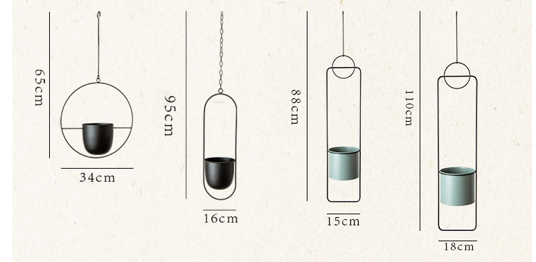 Creative hanging iron pot