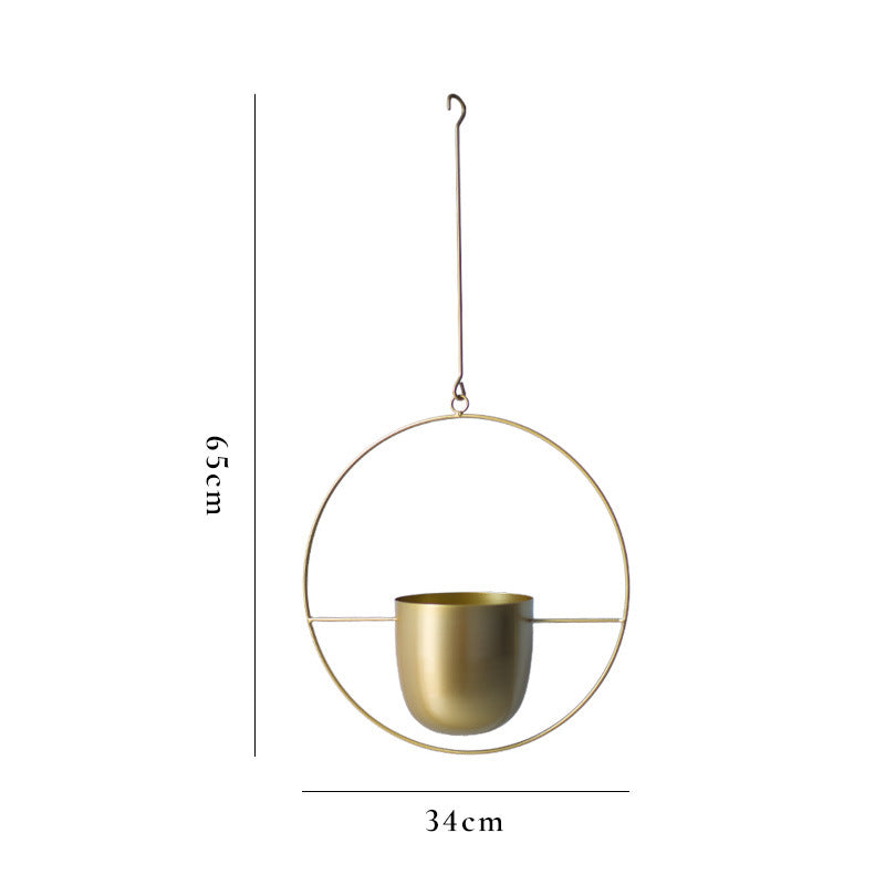 Creative hanging iron pot