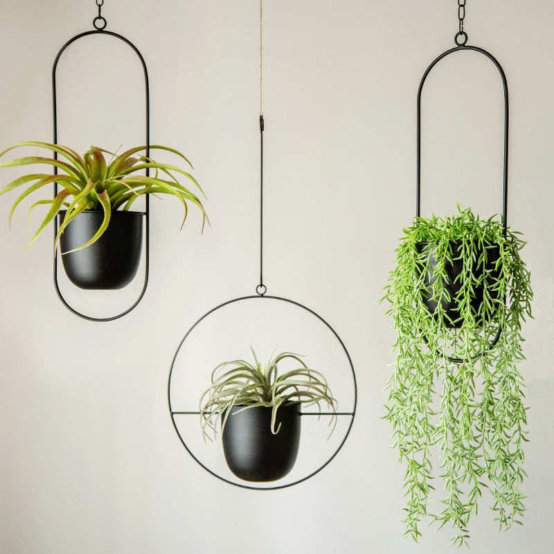 Creative hanging iron pot
