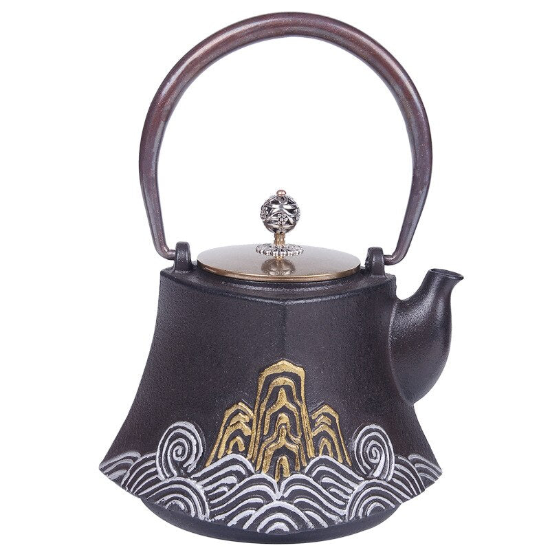 Uncoated cast iron pot handmade iron pot