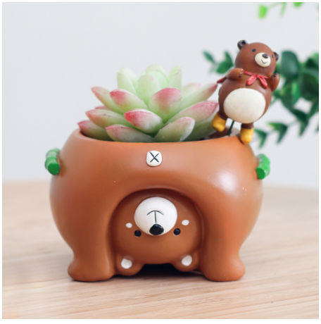 Cartoon flower pot