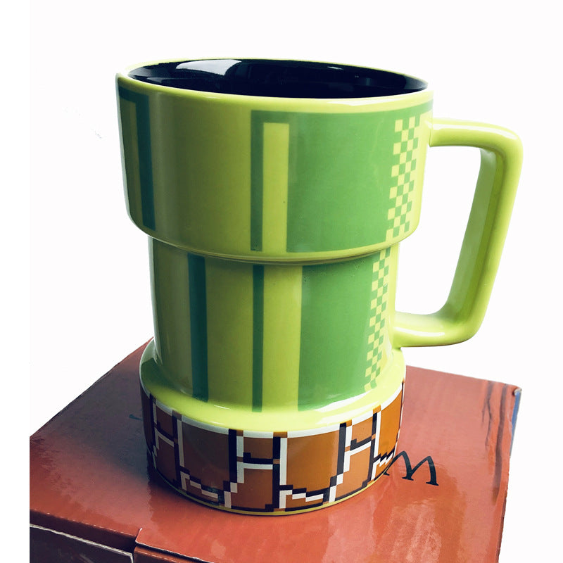 Pixel Cartoon Sewer Mark Coffee Cup